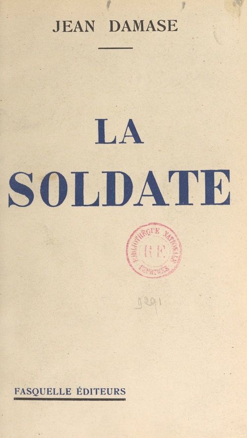 Couverture ebook de La soldate, de Jean Damase