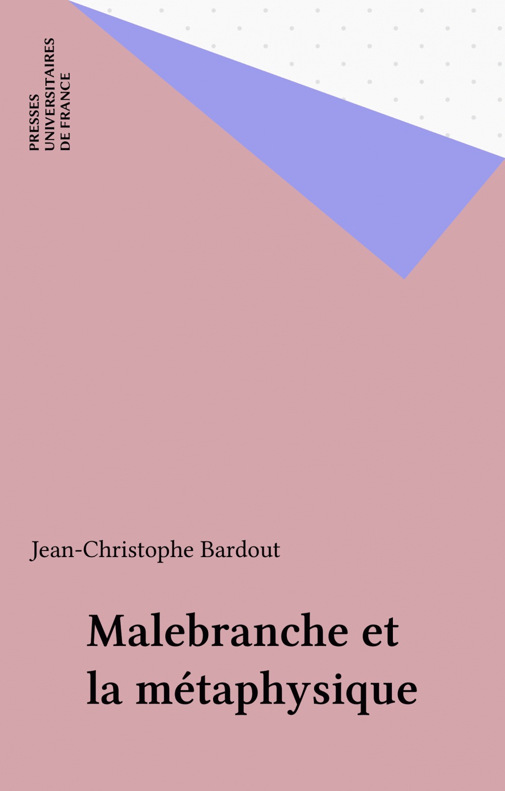 ebook cover of Malebranche et la métaphysique, by Jean-Christophe Bardout