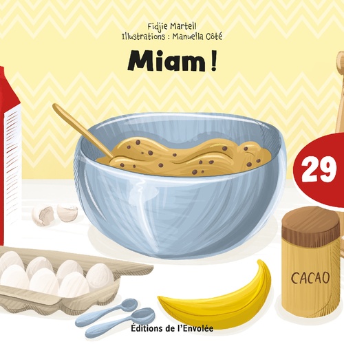 Couverture ebook de Miam !, de Fidjie Martel
