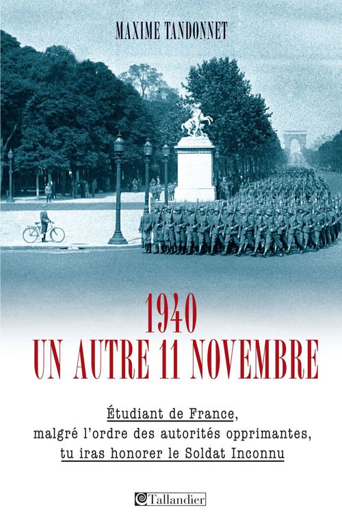 Couverture ebook de 1940, un autre 11 novembre, de Maxime Tandonnet