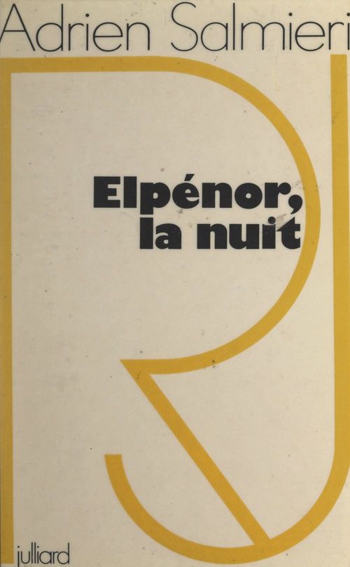 Couverture ebook de Elpénor, la nuit, de Adrien Salmieri