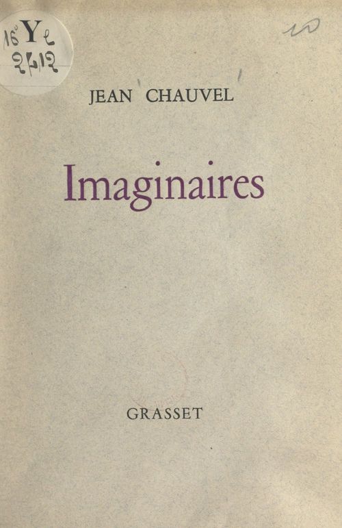 ebook cover of Imaginaires, by Jean Chauvel