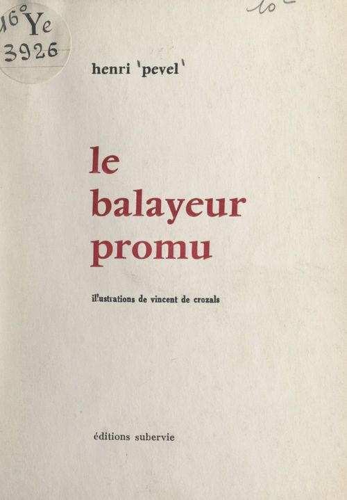 Couverture ebook de Le balayeur promu, de Henri Pevel