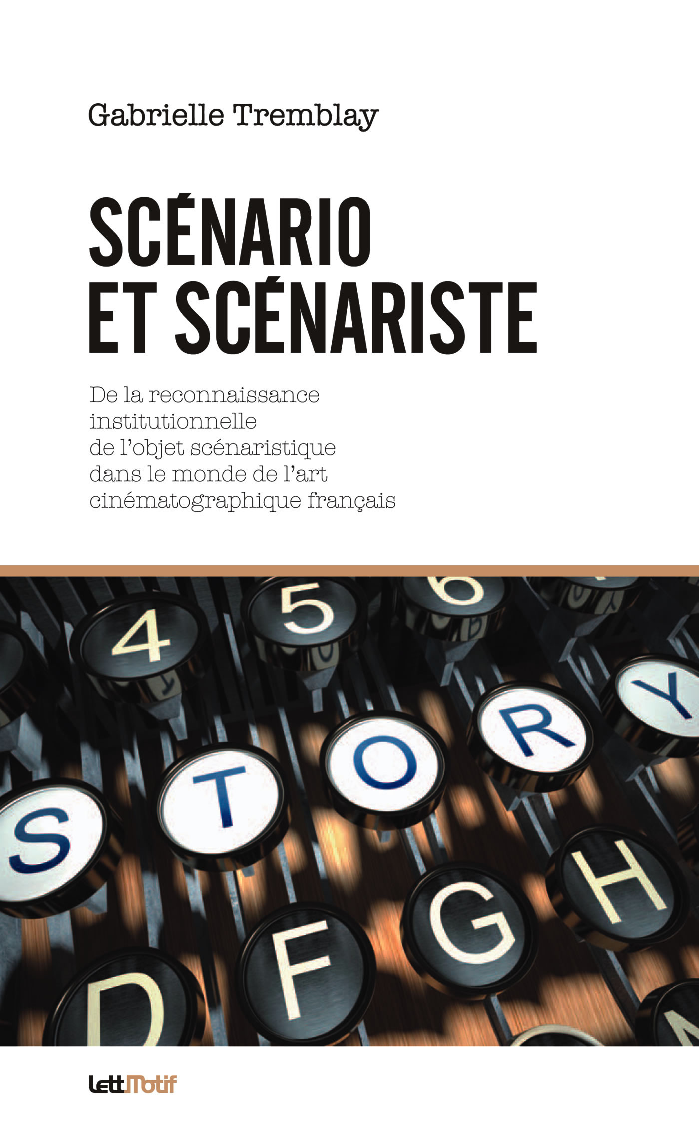 Couverture ebook de Scénario et scénariste, de Gabrielle Tremblay