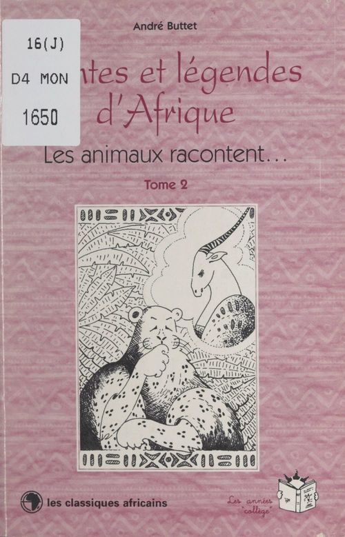 Couverture ebook de Contes et légendes d'Afrique (2), de Andre Buttet