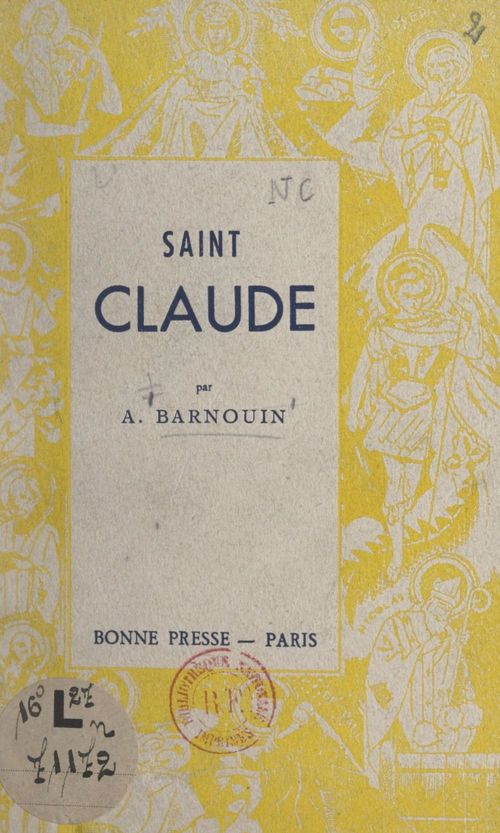Couverture ebook de Saint Claude, de Amelie Barnouin