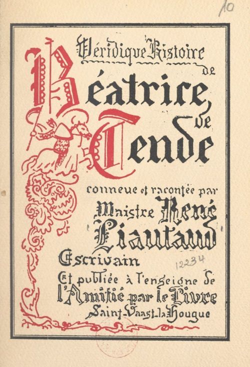 ebook cover of La véridique histoire de Béatrice de Tende, duchesse de Milan, by Rene Liautaud