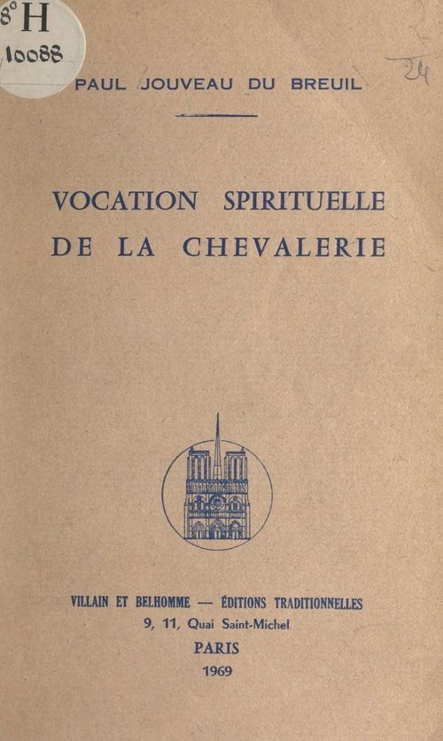 Couverture ebook de Vocation spirituelle de la chevalerie, de Paul Jouveau Du Breuil