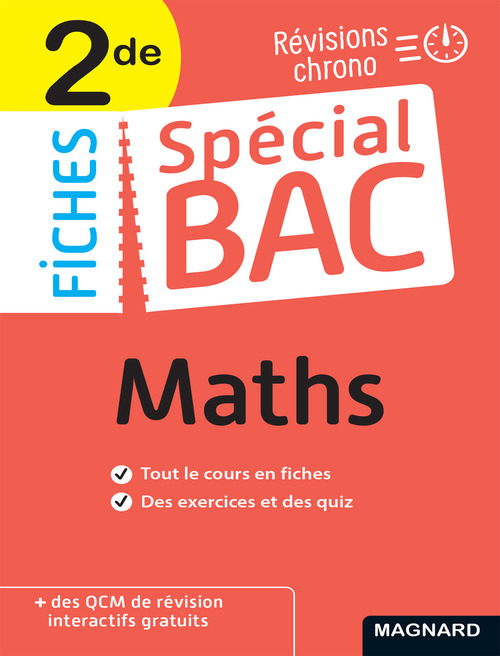 ebook cover of Spécial Bac Fiches Maths 2de Bac 2025, by Fabrice Fortain Dit Fortin
