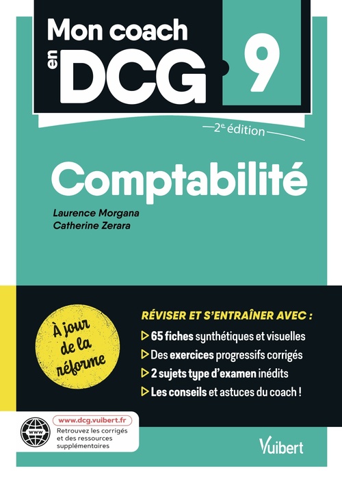 ebook cover of Mon coach en DCG 9 : Comptabilité - A jour de la réforme 2026, by Catherine Zerara, Laurence Morgana