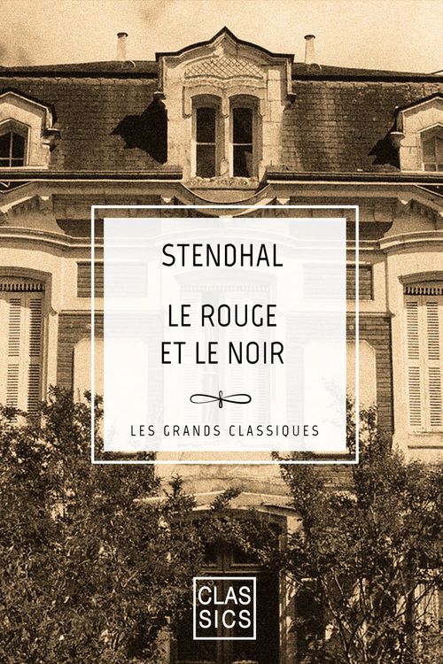 Couverture ebook de Le rouge et le noir, de Stendhal