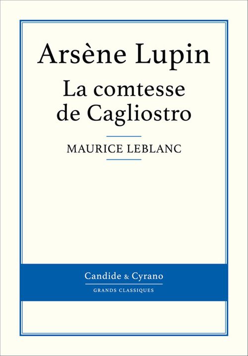 Couverture ebook de La comtesse de Cagliostro, de Maurice Leblanc