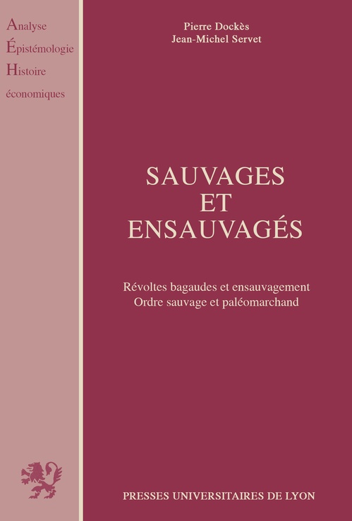 Couverture ebook de Sauvages et ensauvagés, de Servet/Dockes