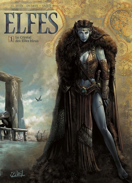 Couverture ebook de Elfes T01 - Le Crystal des Elfes Bleus, de Jean-Luc Istin, Kiko Duarte