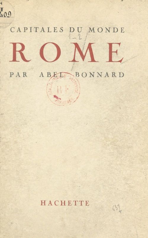 ebook cover of Rome, by Abel Bonnard