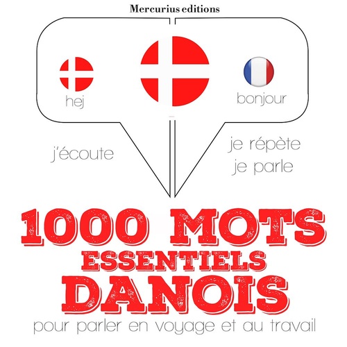audiobook cover of 1000 mots essentiels en danois, by Jm Gardner
