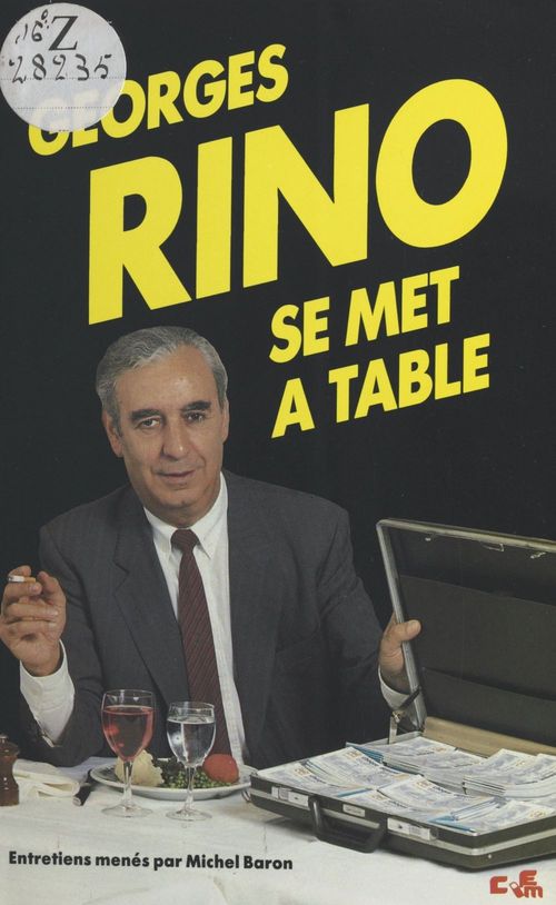 Couverture ebook de Georges Rino se met à table, de Georges Rino, Michel Baron