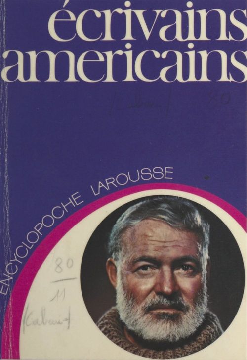 Couverture ebook de Écrivains américains, de Jacques Cabau