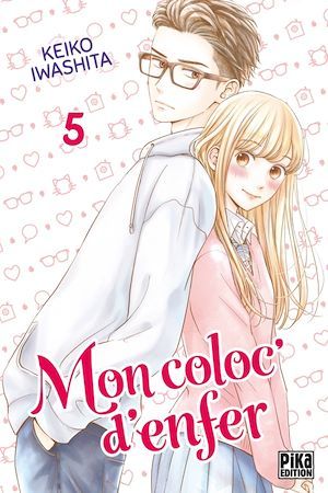 Couverture ebook de Mon coloc' d'enfer T05, de Keiko Iwashita