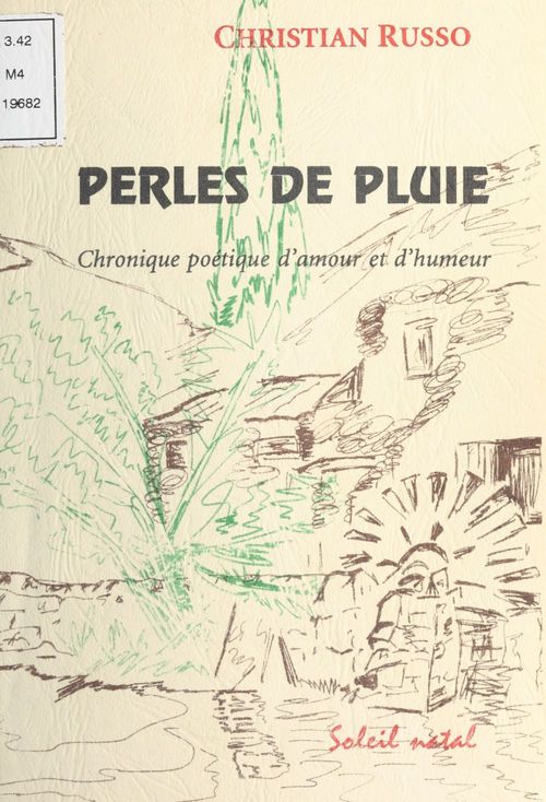 Couverture ebook de Perles de pluie : Chronique poétique d'amour et d'humeur, de Russo