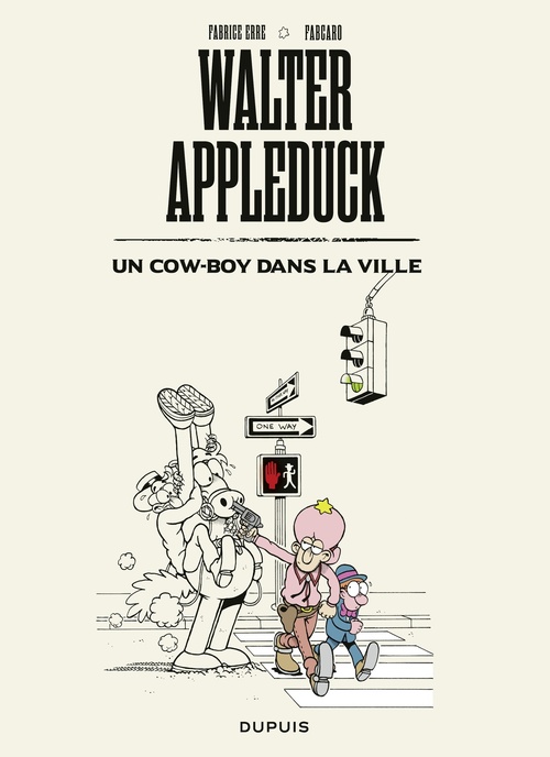 Couverture ebook de Walter Appleduck - Tome 2 - Un cow-boy dans la ville, de Fabcaro