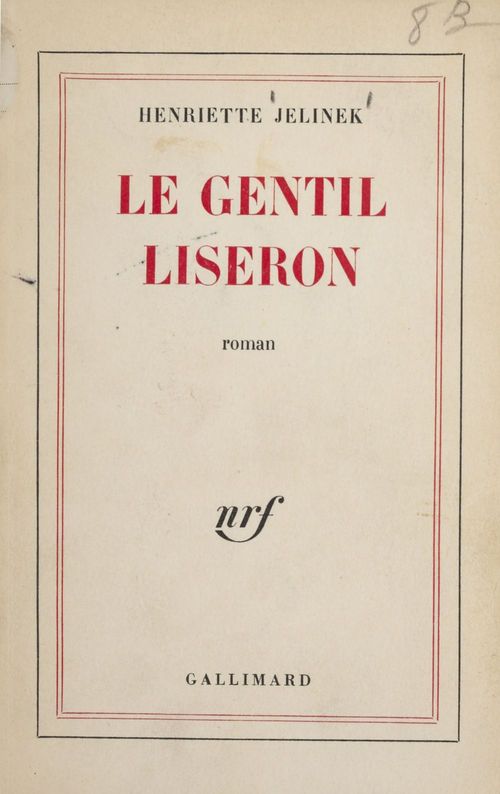 Couverture ebook de Le gentil liseron, de Henriette Jelinek
