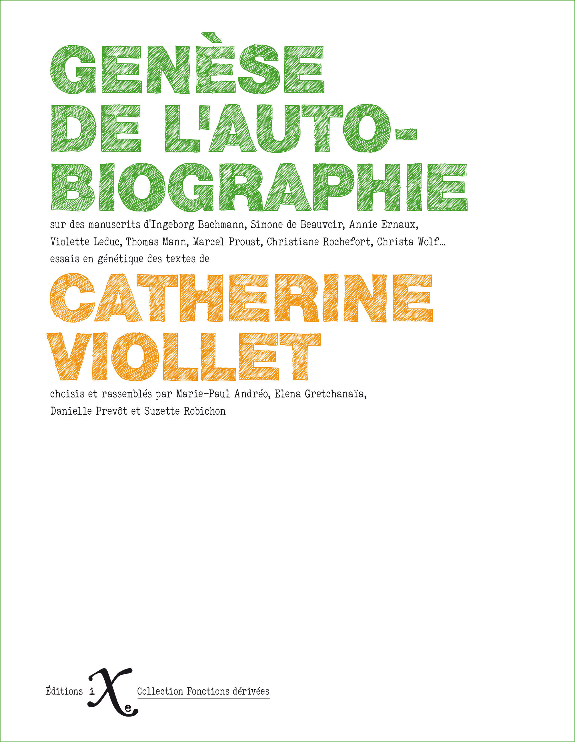 ebook cover of Genèse de l'autobiographie, by Catherine Viollet