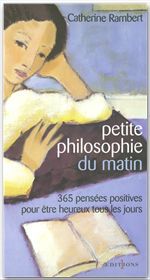 Couverture ebook de Petite philosophie du matin, de Catherine Rambert