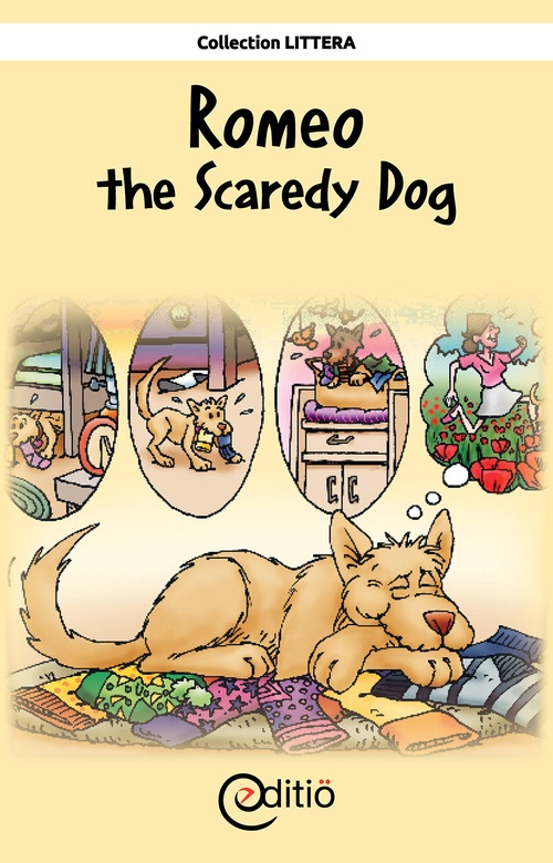 Couverture ebook de Romeo the Scaredy Dog, de Collectif