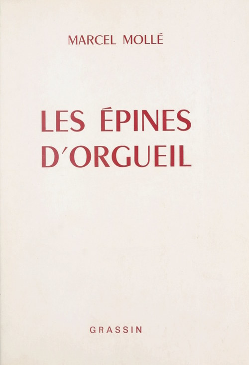 ebook cover of Les épines d'orgueil, by Marcel Molle