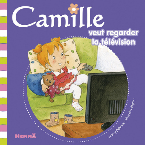 Couverture ebook de Camille veut regarder la télévision T34, de Nancy Delvaux, Aline de Pétigny