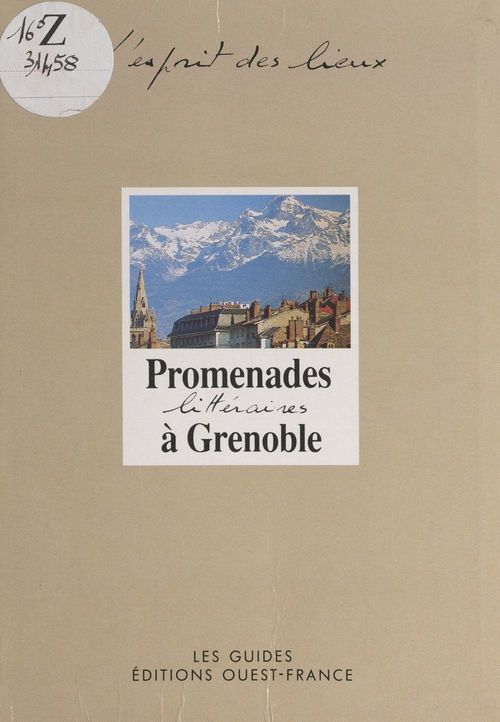 ebook cover of Promenades littéraires à Grenoble, by Nadine Favre