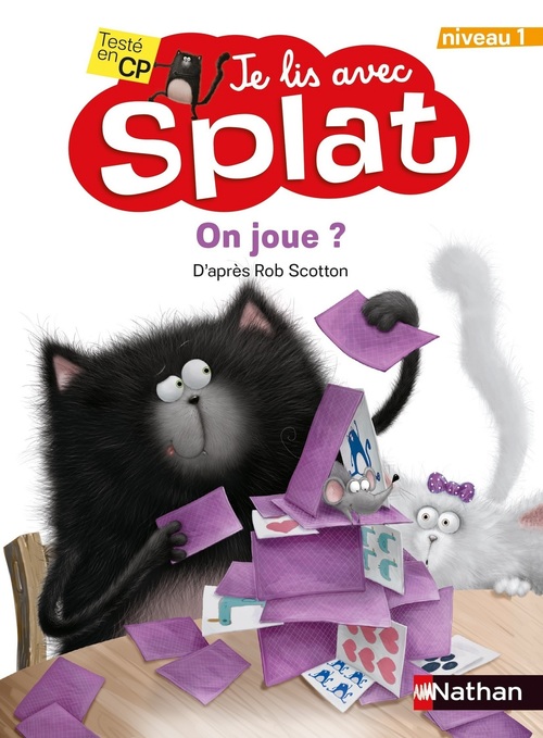 Couverture ebook de Je lis avec Splat - On joue ?, de Rob Scotton