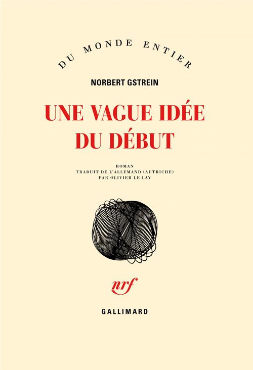 ebook cover of Une vague idée du début, by Norbert Gstrein