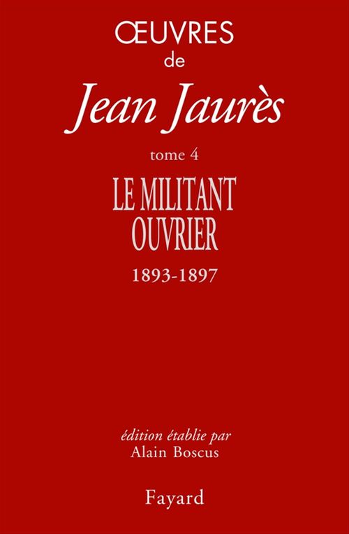 ebook cover of Oeuvres tome 4, by Jean Jaurès