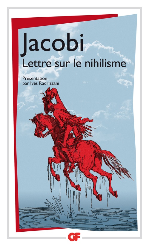 ebook cover of Lettre sur le nihilisme, by Jacobi, Ives Radrizzani