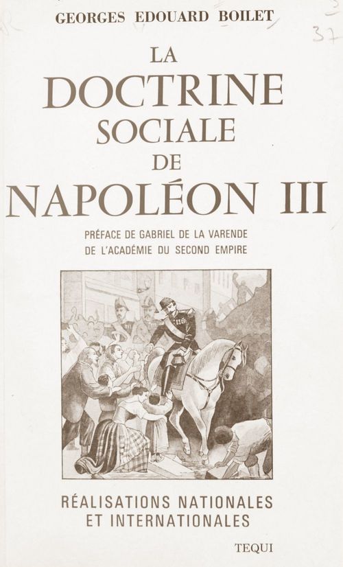 Couverture ebook de La doctrine sociale de Napoléon III, de Georges-Edouard Boilet