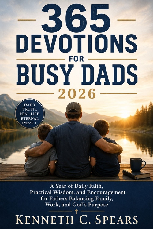 ebook cover of 365 Devotions for Busy Dads 2026, by Kenneth C. Spears