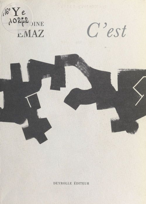 ebook cover of C'est, by Antoine Emaz