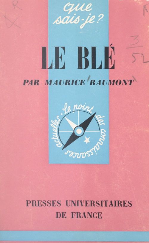 Couverture ebook de Le blé, de Maurice Baumont