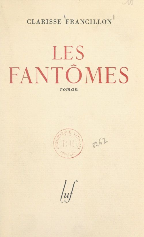 Couverture ebook de Les fantômes, de Clarisse Francillon