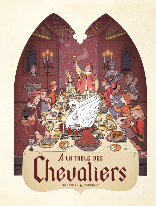 Couverture ebook de Dans les Cuisines de l'Histoire - Tome 1 - À la table des chevaliers, de Isabelle Bauthian, Natalie Nourigat