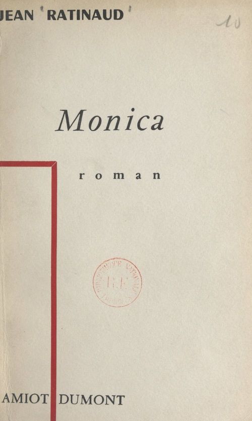 Couverture ebook de Monica, de Jean Ratinaud