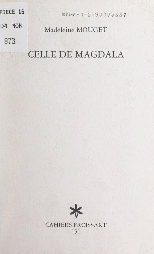 Couverture ebook de Celle de Magdala, de Madeleine Mouget