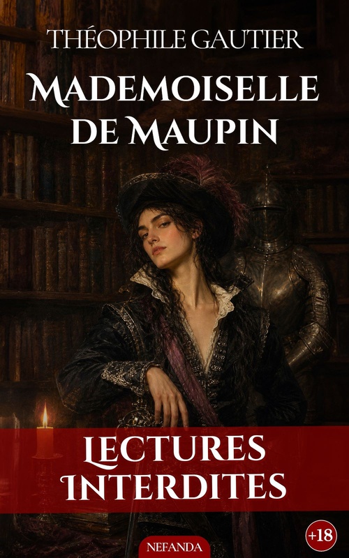 Couverture ebook de Mademoiselle de Maupin, de Theophile Gautier
