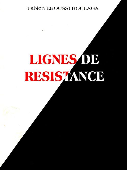 ebook cover of Lignes de résistance, by Fabien Eboussi boulaga