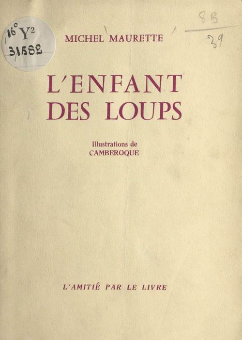 ebook cover of L'enfant des loups, by Michel Maurette