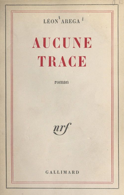 Couverture ebook de Aucune trace, de Leon Arega