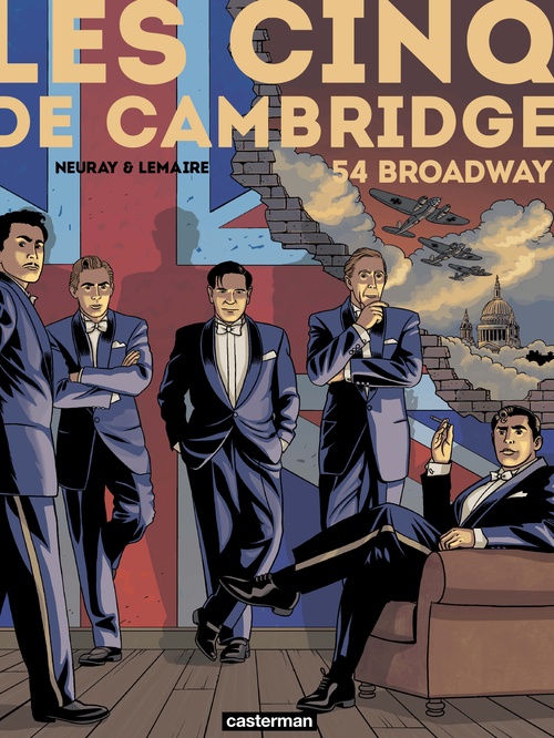 Couverture ebook de Les Cinq de Cambridge (Tome 2) - 54 Broadway, de Lemaire/Neuray, Valérie Lemaire, Olivier Neuray