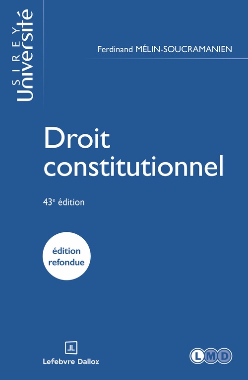 Couverture ebook de Droit constitutionnel 43ed, de Pierre Pactet